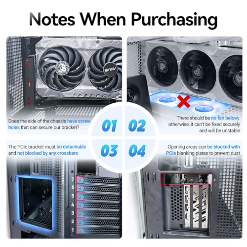 Soporte Vertical GPU JEYI con Kit para PCIe 5.0/4.0, Negro miniatura 7