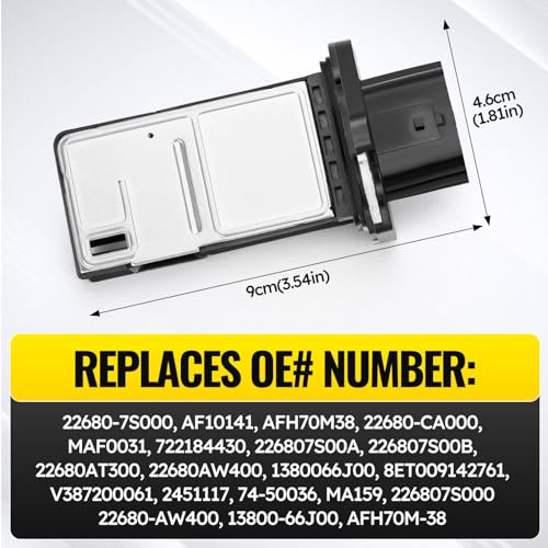 image for C-Tzu Mass Air Flow Meter MAF Sensor 22680-7S000 AF10141 MAF0031 for I