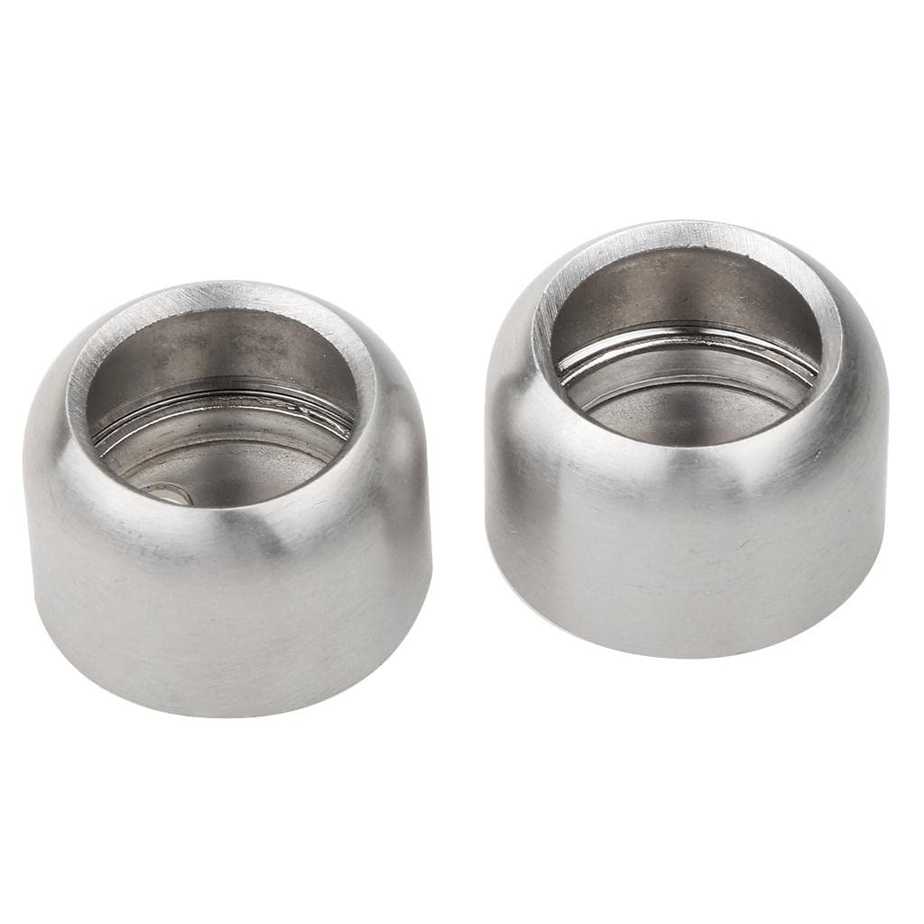 2x Wardrobe Pipe Bracket Hanging Rail Rod Support Socket Inner dia 25mm