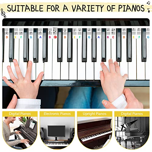 Étiquettes amovibles pour clavier de piano,Autocollants pour clavier de piano pour débutants,En silicone,88 touches,Accessoires de clavier de piano pour enfants,Réutilisable et livré avec une boîte - Les Beatles, Paul McCartney, John Lennon, RIngo Starr, George Harrison Étiquettes amovibles pour clavier de piano,Autocollants pour clavier de piano pour débutants,En silicone,88 touches,Accessoires de clavier de piano pour enfants,Réutilisable et livré avec une boîte – Image 8