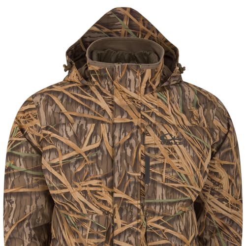 Drake Waterfowl Men's LST Hardline 3-in-1 Hooded Cold-Weather Hunting Jacket, Waterproof Windproof Shell & Insulated Liner3