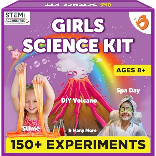Kit scientifique pour filles de 8 à 12 ans avec 150 expériences