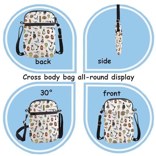 TSOTMO Cartoon TV Show Messenger Bag Animation Adventure Gregory Wirt Gift for Anime Cartoon Lovers (Potato Cross)3