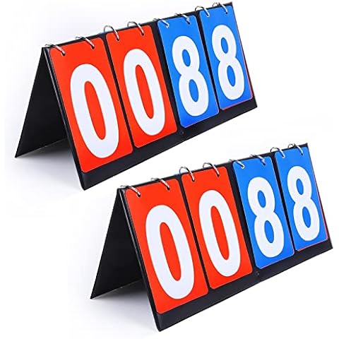 2 Packs Portable Sports Scoreboard for Basketball Volleyball Tennis Outdoor Sports Match Score Keepers Cover