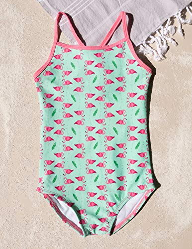 Image of Leveret Kids Baby Girls One Piece Swimsuit UPF 50+ (Size 2 Toddler-6 Years)