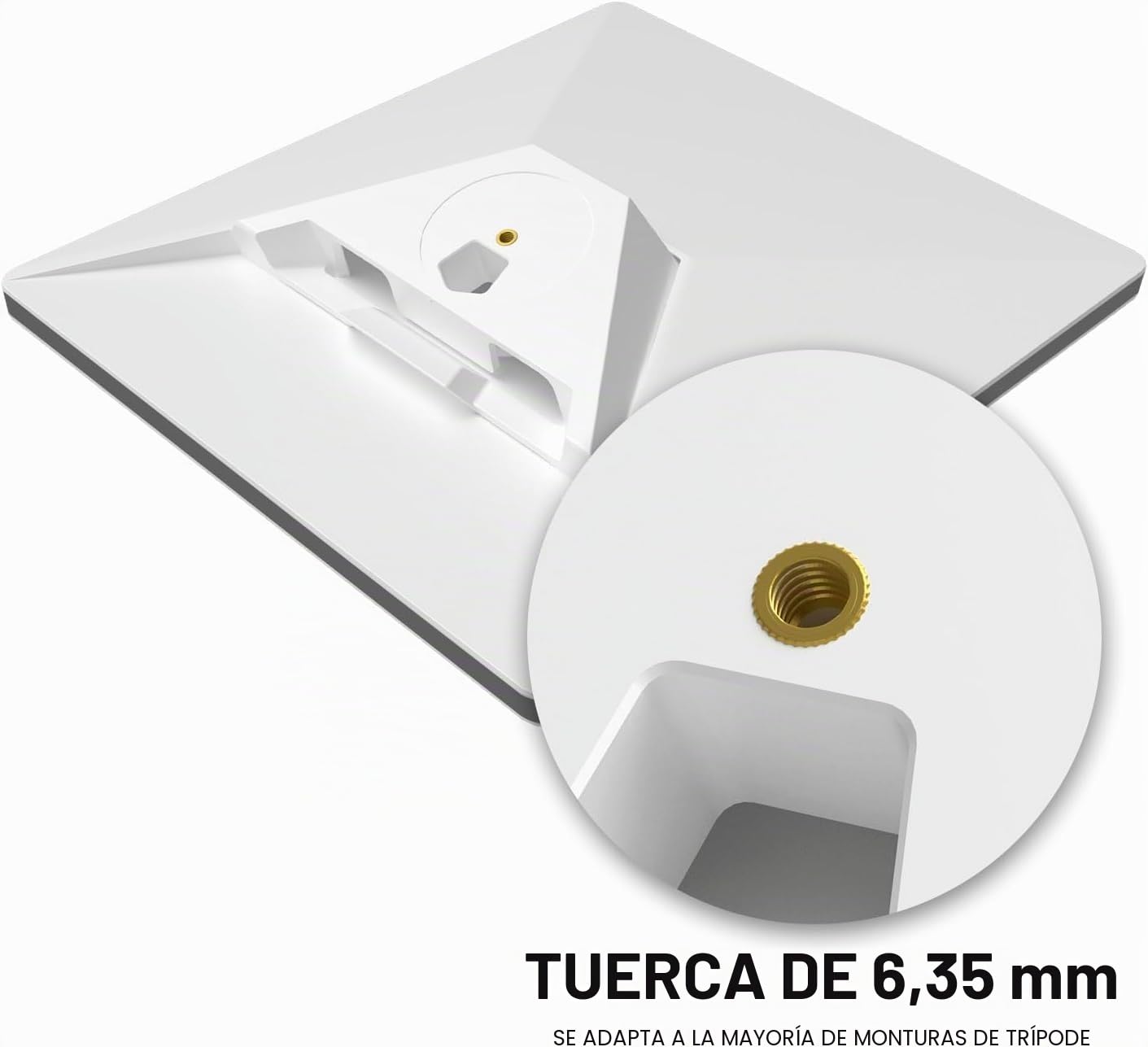 Starlink - Mini adaptador de montaje con soporte de plástico roscado de 1/10.2 cm-20 compatible con trípodes, caravanas y configuraciones al aire libre, ligero y fácil de instalar, mini