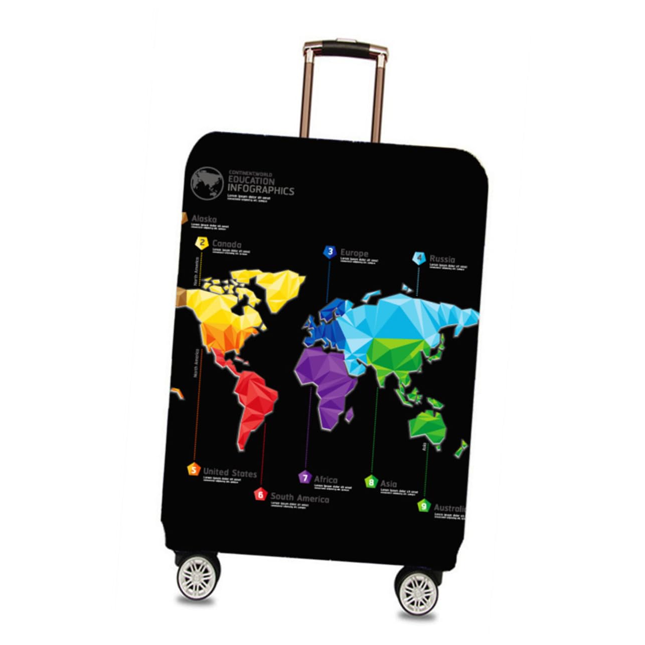 Holibanna Funda para Maleta de Viaje Elástica de Poliéster y Spandex