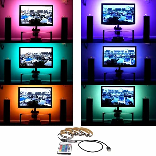 Tira LED RGB 5V 1 metro con control remoto USB miniatura 3
