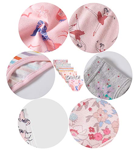 Image of Barara King Little Girls Soft 100% Cotton Underwear Toddler Panties Big Kids Undies