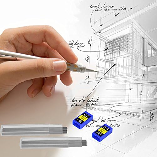 WXJ13 240 Pack 0.5 mm HB Lead Refills Mechanical Automatic Pencil Leads Refill with 1 Plastic Storage Box, 20 Tubes