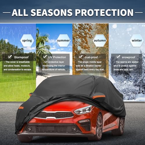 Image of X AUTOHAUX Outdoor Waterproof Sun Rain Snow Hail Protection for Kia Forte
