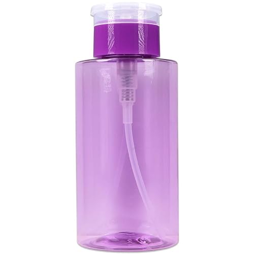 Botella dispensadora PANA Purple de 10 onzas  1 botella  Botella vacía recargable para removedor de esmalte de uñas