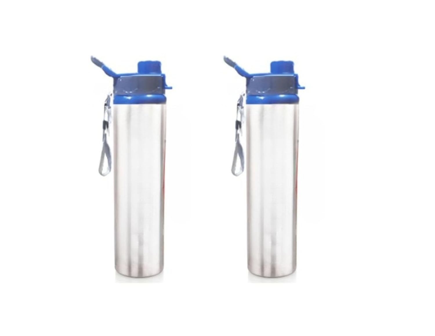 Sleek Single Wall Leakproof Stainless Steel Water Bottle/Fridge Bottle 750 ml Bottle (Pack of 2, Steel/Chrome, Steel) For ...