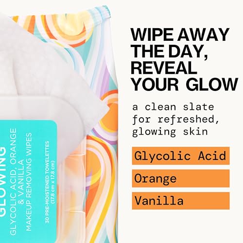 Image of Pacifica Makeup Remover Face Wipes - 8-Pack Daily Facial Cleansing Exfoliating Towelettes - Biodegradable - Organic - w /Gycolic Acid - Clean Beauty Vegan & Cruelty-Free Dermatologist Tested 240 Count