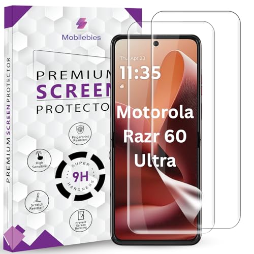Image of 2 Pack Unbreakable Membrane Screen Protector Guard Compatible For Motorola Razr 60 Ultra / 60, 6.9 Inch | Hydrogel Membrane Ultra Smooth Touch, fingerprint working with installation kit