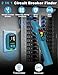 DURFICST Circuit Breaker Finder with Dual LCD Display, GFCI Outlet Tester, 90-135V NCV Electrical Circuit Tracer Tool with Buzzer Alarm for Electricians/DIY, Includes Adapters and Carrying Case