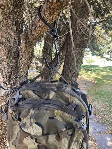 Tree Stand Quick-Wrap Gear, Bow, Rifle, Crossbow Hook 4 pack