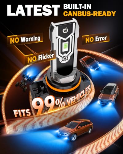Image of Auxbeam Q5 Series 5202 5201 Fog Lights Ice Blue Offroad Lights 10000LM | 400% brightness, quick installation, all in one design, fanless, quiet, plug and play, 8000k ice blue