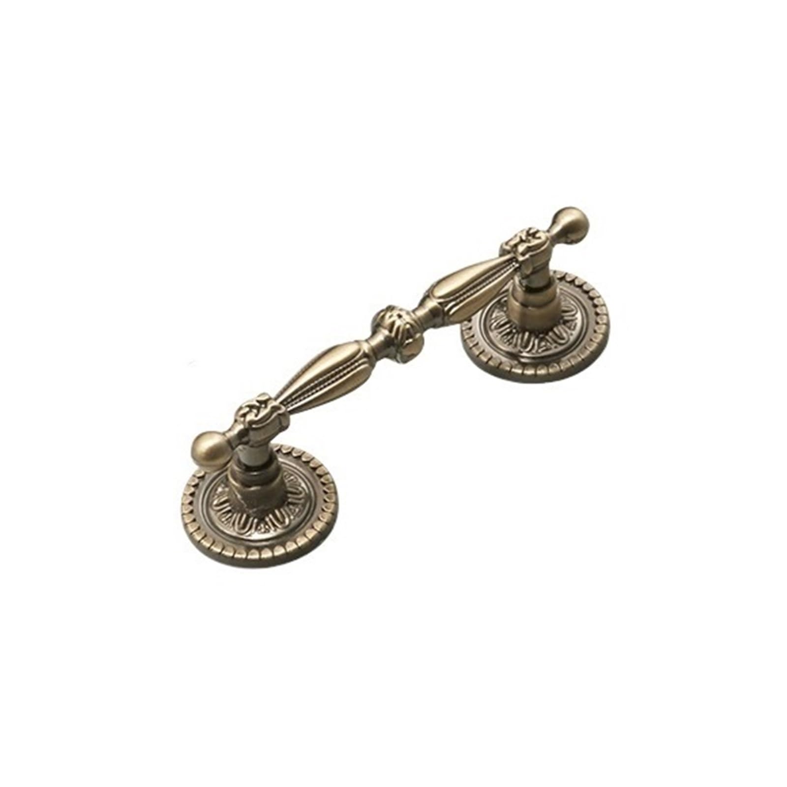 SNGUOQ 2pcs Antique Bronze Cabinet Pulls, Vintage Wardrobe & Kitchen Door Handles for Living Room Door Handles(Antique-64mm)