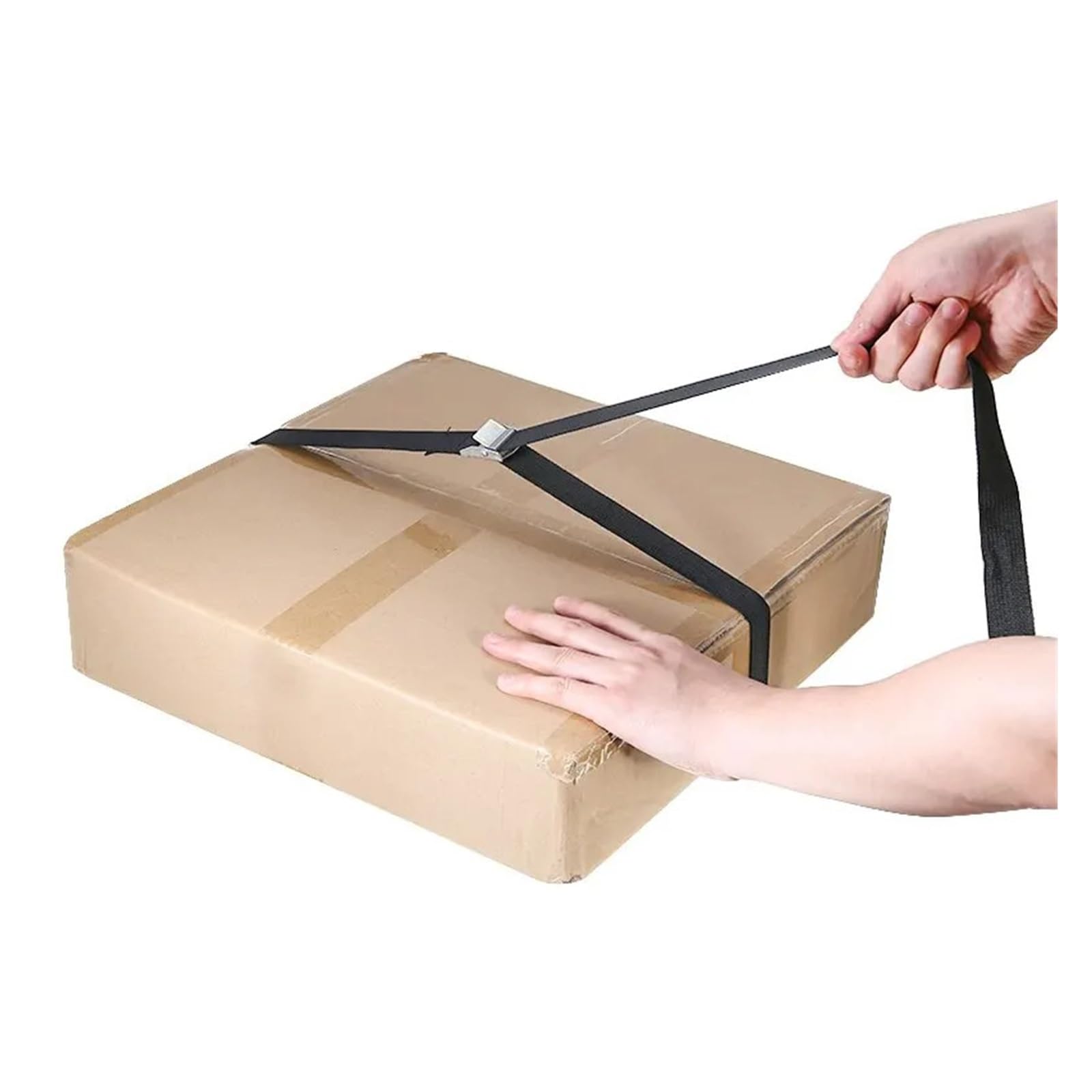 Muzhen Store 6pc 250x2.5cm Car Auto Tension Rope Tie Down Strap Forte cinghia a cricchetto Borsa da viaggio Cargo Ancoraggio Fibbia in metallo Corda di traino Strumento