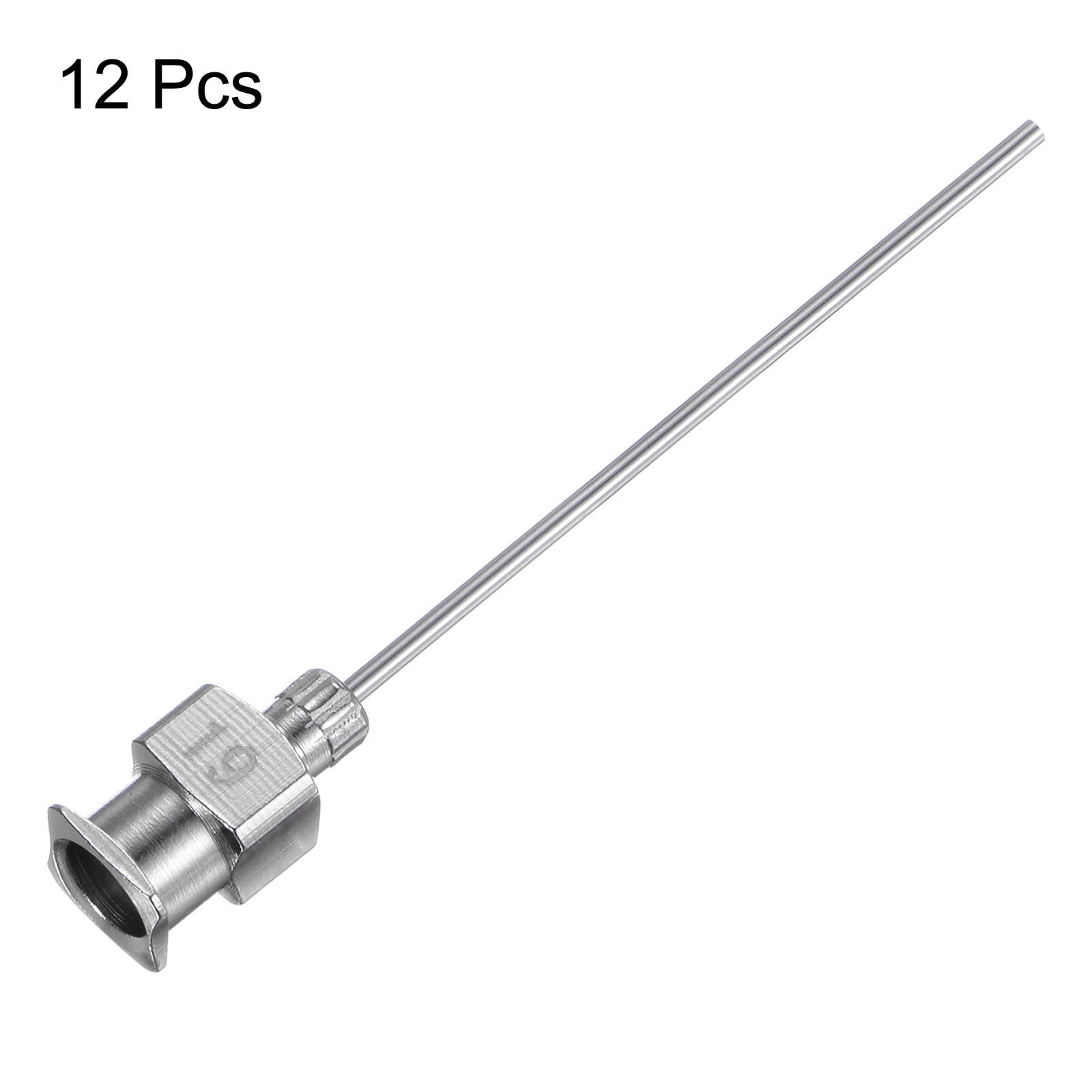 QUARKZMAN 12 szt. 19 igieł do dozowania ze stali nierdzewnej, 1 1/2" igła do kleju metalowego, pełne fazowane końcówki Luer Lock do lepkich płynów, tuszu, kleju, zastosowań laboratoryjnych