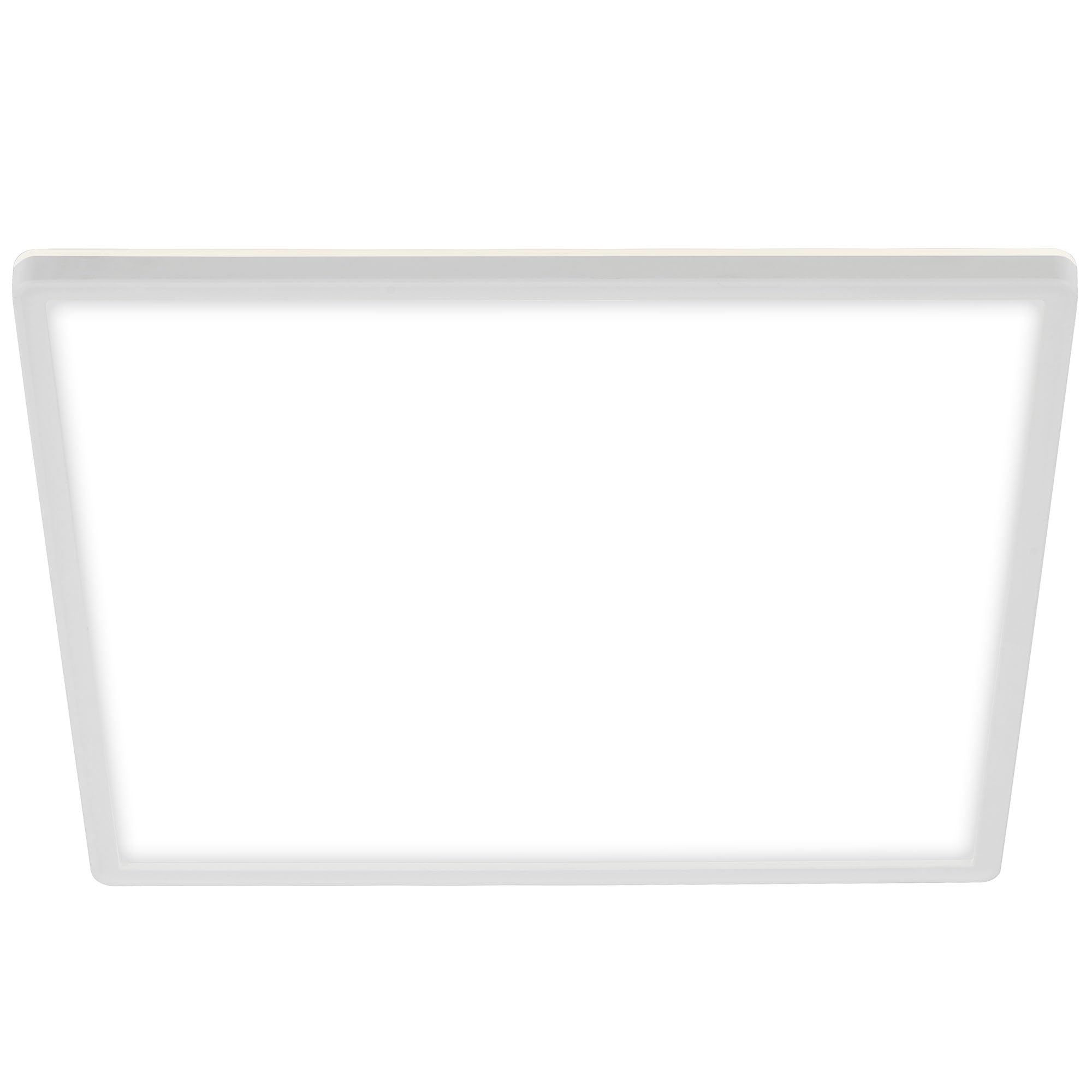 BRILONER - Ultra-slim design LED ceiling light in white, 18W square ceiling light with indirect backlight, bedroom, living room, kitchen