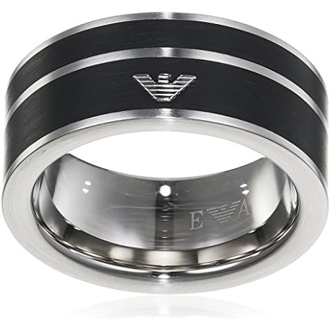 Emporio Armani Silberner Edelstahlring für Herren, 9/10/11/11.5mm Cover