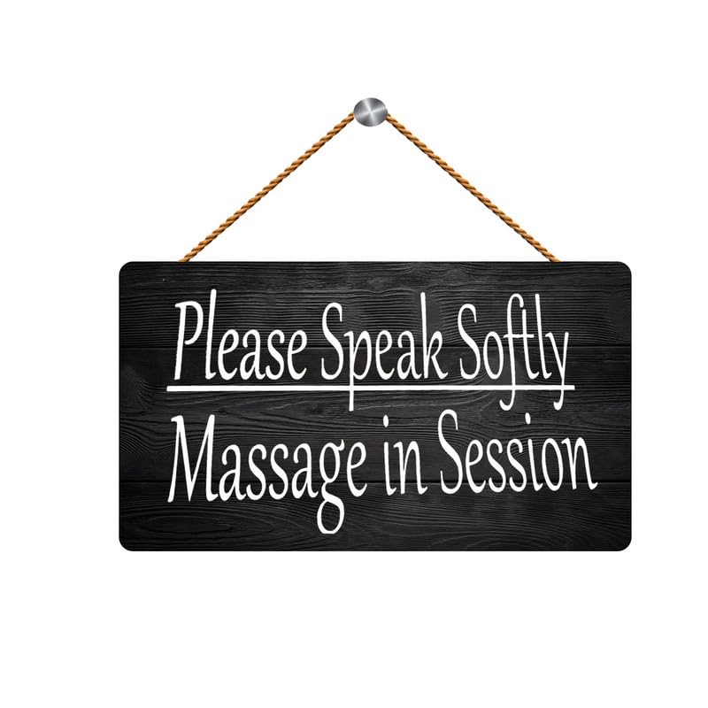 Wood Signs For Home Decor Please Speak Softly Massage In Session Custom Wood SignHanging Plaque Home Decoration Products