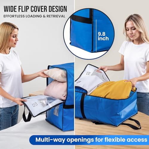 Image of TAILI 2 Pack Blue Moving Bags W /Adjustable Backpack Straps,Moving Supplies
