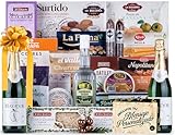 Cesta de Navidad Gourmet Sin Alcohol y Halal 2025 (Lote 211) · Sin Grasa Porcina · Sidra Mayador, Licor de Manzana y Dulces Selectos · Tarjeta Personalizable · Regalo Corporativo, Familiar o Personal