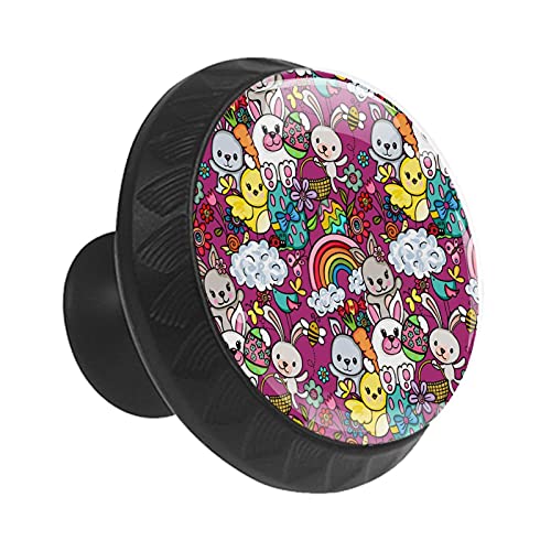 Boutons de tiroir lapin et fleur de bonbon pour créer un nid douillet bébé