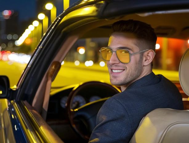 Image of 3in1 Magnetic Clip On Sunglasses Polarized For Women Mens Blue Light Glassess Aviator Stylish Eyewear for Drivers
