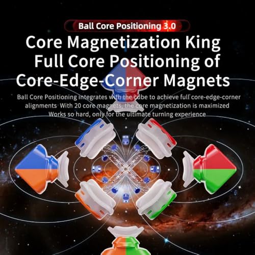 Image of MoYu WeiLong WR M 3x3 V10 Magnetic Speed Cube | 20-Magnet Ball-Core, UV Coated Finish & Auto-Alignment 3.0 | Dual Adjustment System Professional 3x3 Puzzle