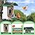 Bird Feeder with Camera,Smart AI Feeder with Solar-Powered Camera – Auto Identifier, Live View, Instant Visit Alerts, HD Video Capture for Bird Watching Enthusiasts (Weatherproof) 2.4GHz WiFi- Green