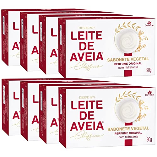 8UN Sabonete Vegetal Leite De Aveia Classico 90g Davene 1 51Zl6gkKccL