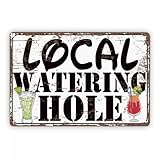 peiyeety Vintage-Bar- tion, Schild für die Kneipe, Straßenschilder aus Metall, tion für Weinlokale, tive Holzwandplakette, Blechschilder, 15 x 20 cm