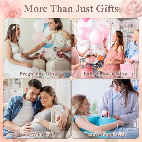 SmileBelle Pregnancy Gifts for Expecting Mom, Pregnant Mom Gifts as Mother to Be Gift Healing Bracelet for Pregnant Women as Pregnancy Must Haves Expecting Mama Essentials as New Moms Gift4