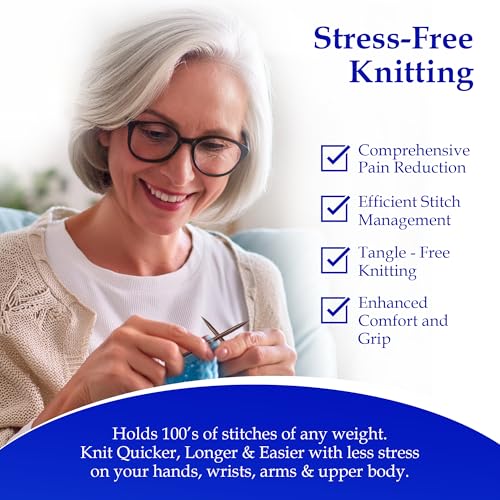 My Two Ladies KNUS-RW-17 Original | Adjustable Ergonomic Knitting Needles | Rosewood thumb #3