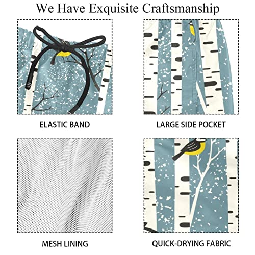 Maillots de bain pour hommes short de plage à séchage rapide oiseaux - 4