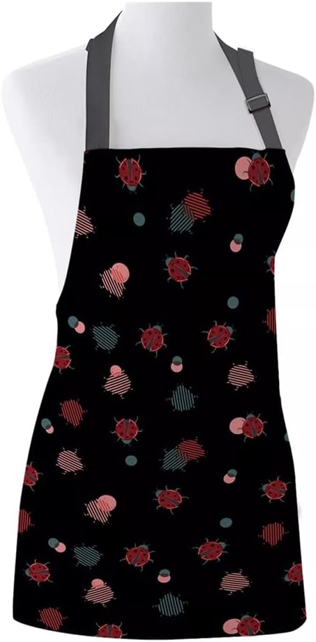 Black Cooking Kitchen Apron for Woman Men Chef Waiter Cafe Shop BBQ Hairdresser Aprons Bibs Accessory