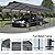 Carport Canopy 12x20 Heavy Duty,Metal Carport Kits with Enhanced Roof &Base,Carport with Fixed Anchor Kits for Truck,Car,Boat,Motorcycle&RV (Dark Grey)