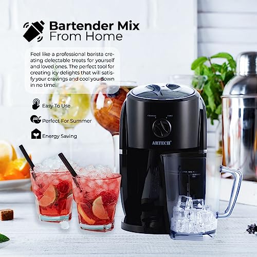 Trendi Electric Ice Crusher & Slush Machine – Crushed Ice Maker with Removable Jug | Slushy Machine for Cocktails, Frappés, Iced Coffee & Tea | Ice Cube Maker for Home & Parties - Image 6