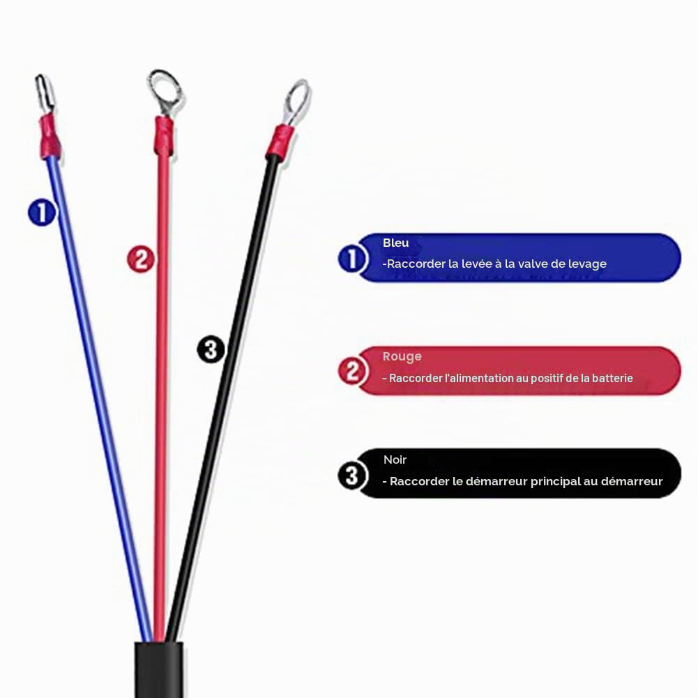 Interrupteur de TéLéCommande de Remorque à Benne Basculante à 3 Fils pour Remorque à Benne Basculante à Pompe Hydraulique à Simple Effet 12V DC pour le DéChargement par Ascenseur