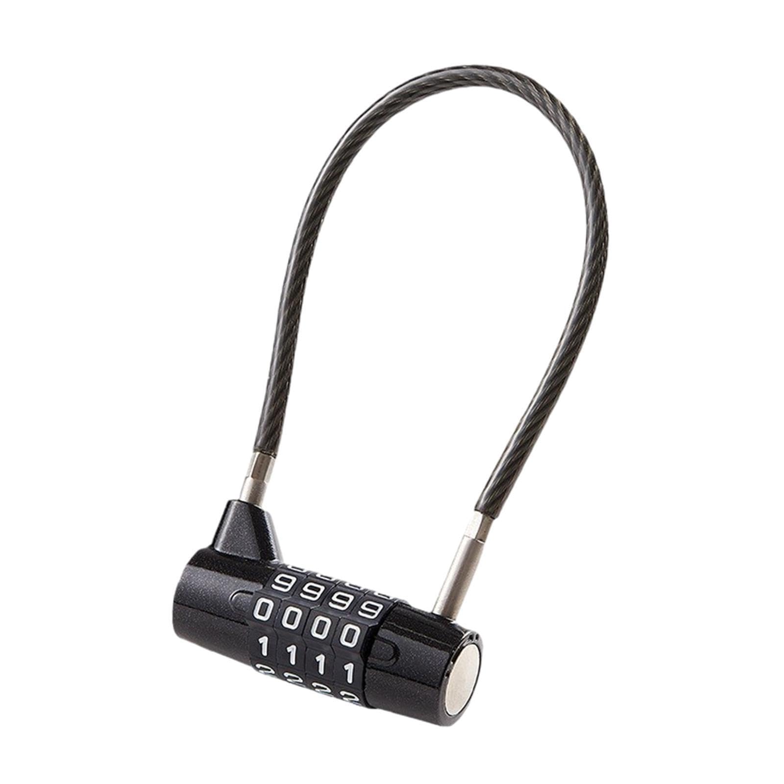 PUXZYAX Password Combination Lock Outdoor Travel Locking Luggage Gym Lockers Tool Cases Security Refrigerators Handle Gate School Gym Locker Sports Refrigerator, 280mm