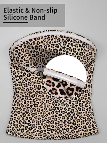 Image of Ibeauti Womens Tube Top Strapless Crop Tops Double Lined Sexy Y2K Going Out Off Shoulder Summer Top