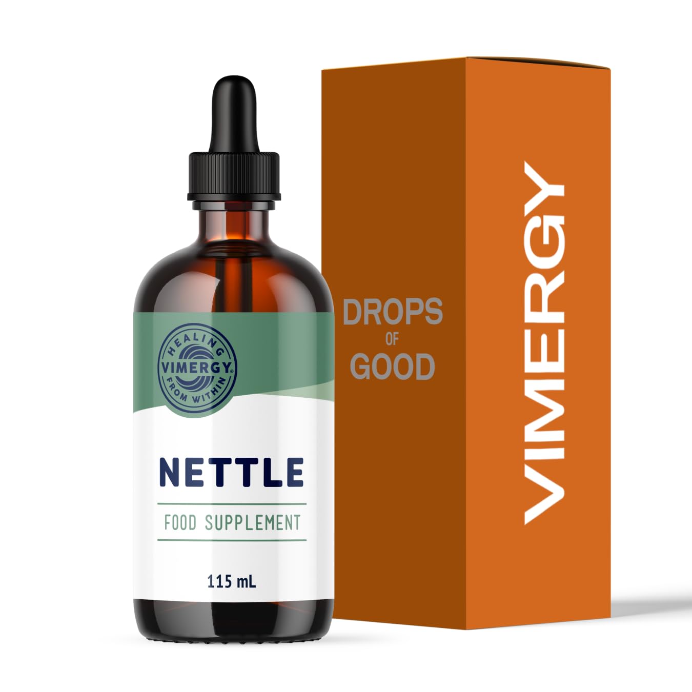 Vimergy Nettle, 57 Servings – Nettle Supplement – Glycerin-Based Liquid Nettle Supplement – Vegan Supplement – Formulated Without Sugar or Binders – Non-GMO & Gluten-Free (115 ml)