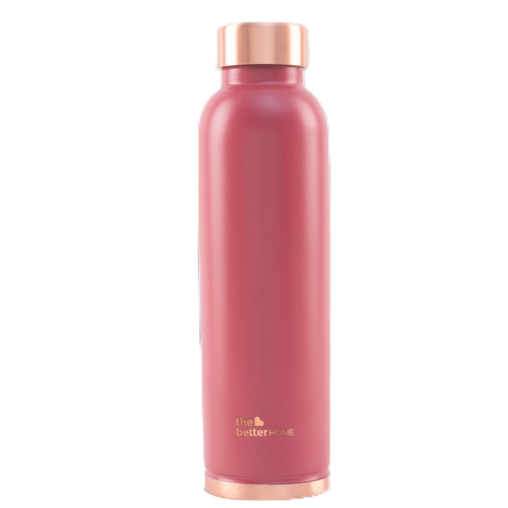 The Better Home Copper Water Bottle 1 Litre | 100% Pure Copper Bottle | BPA Free Water Bottle with Anti Oxidant Properties of Copper (Maroon)