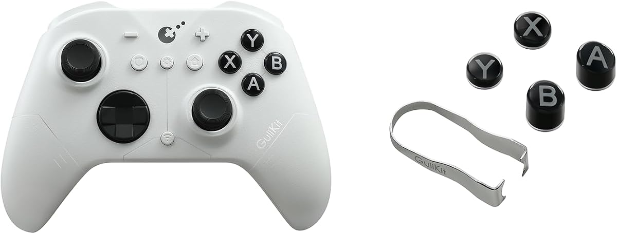 GuliKit ES PRO, el controlador de juegos inalámbrico para deportes electrónicos más rápido para PC, diseño tipo interruptor, botones de repuesto ABXY