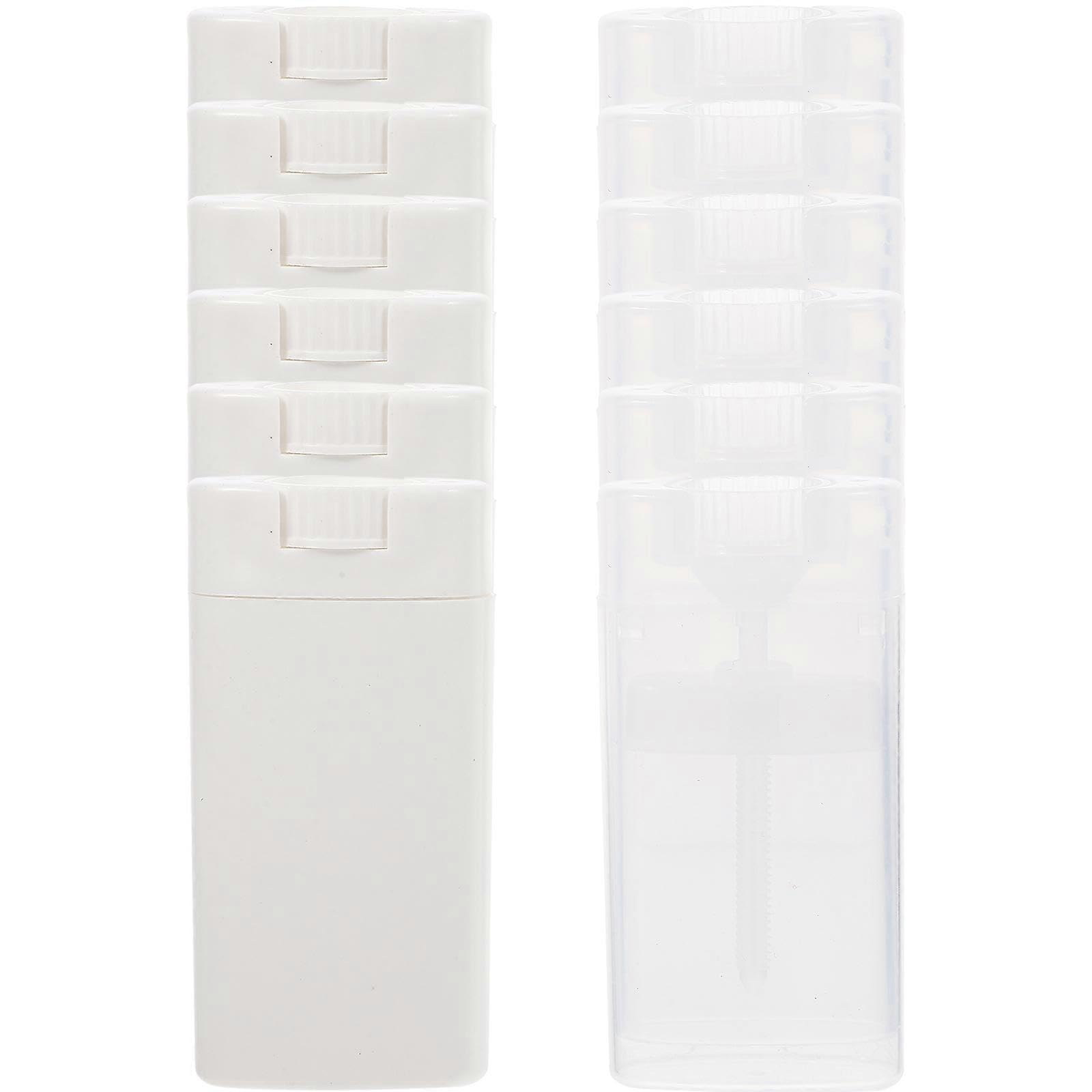 JOYHAPPST 12Pcs Deodorant Bottles Plastic Cream Plastic Sub Empty