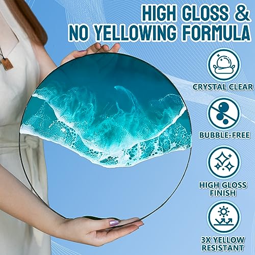 JDiction Epoxy Resin High Gloss 32oz, Crystal Clear Resin and Hardener - Image 2